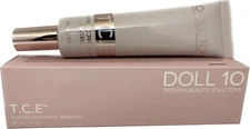 Doll 10 T.C.E Super Coverage Makeup LIGHT 2 oz Jumbo Size - New In Box