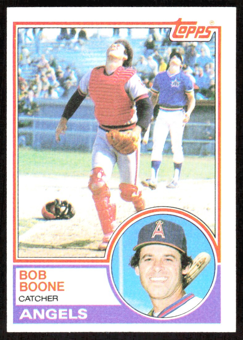 Bob. u-yan　ぷち 1983 7962A Topps Bob Boone California Angels #765 | eBay