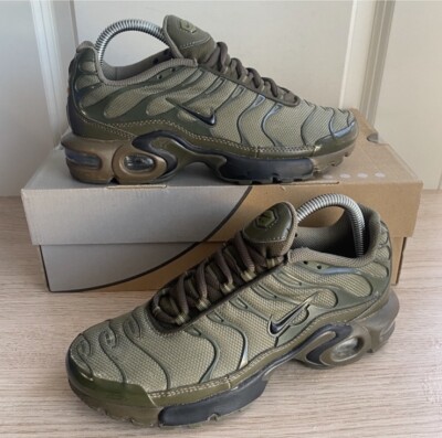 Nike Air Max Plus TN Olive Green Cargo Sneakers 655020-200 - SZ 5.5 Y- W 7.5