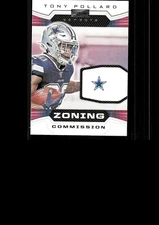 2020 Panini Playbook #ZC-7 Tony Pollard Zoning Commission