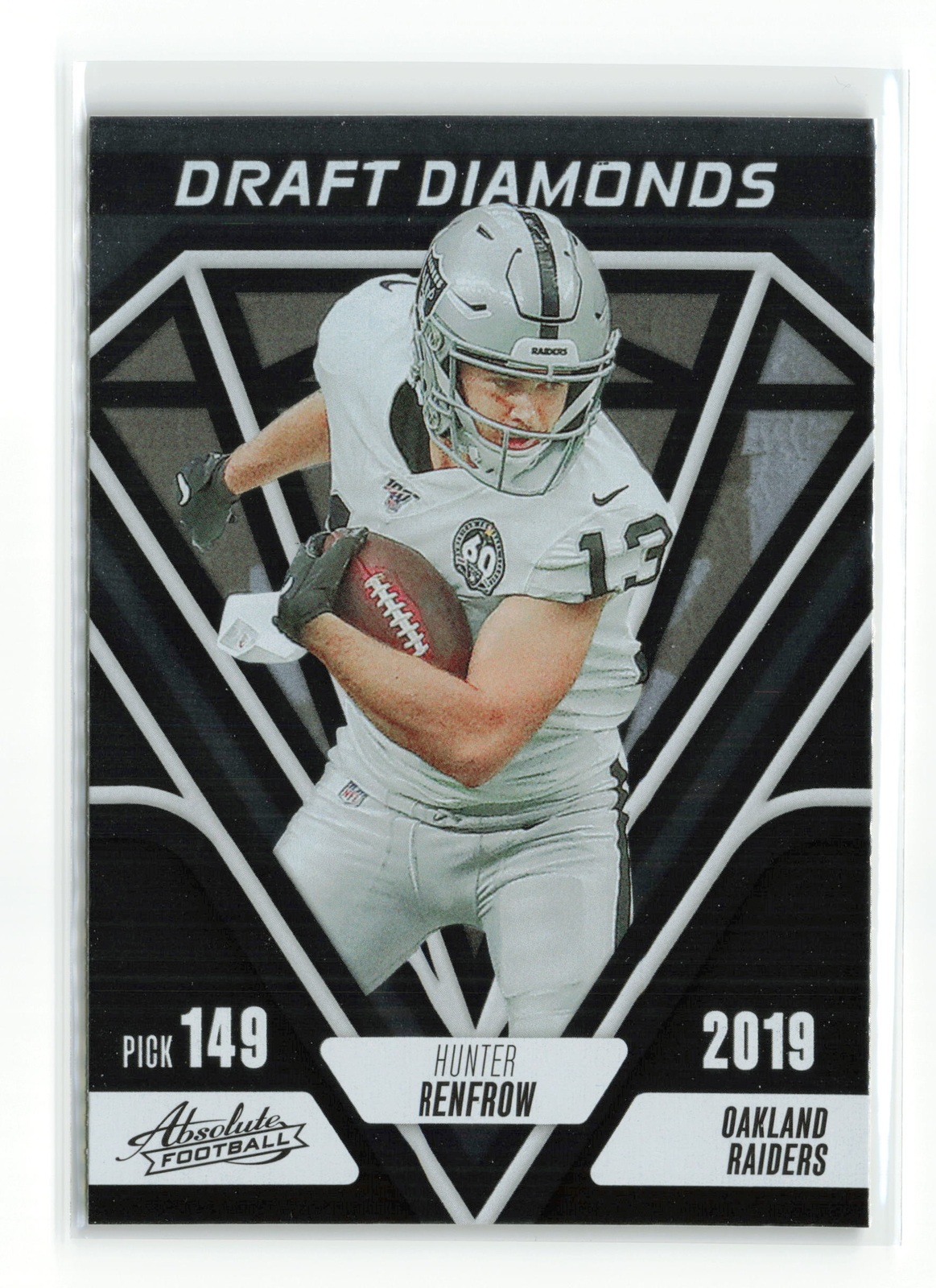 HUNTER RENFROW #DD-4 2023 PANINI ABSOLUTE RAIDERS DRAFT DIAMONDS