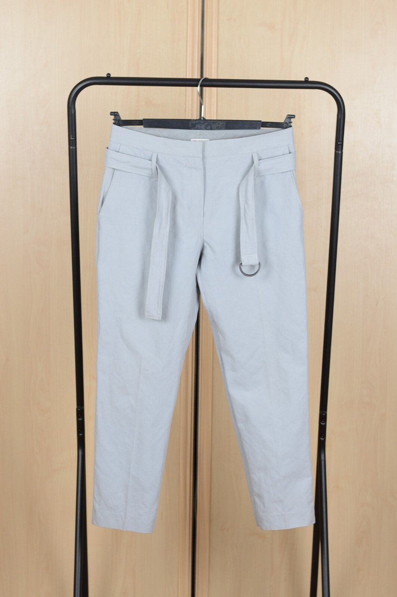 パンツ BRUNELLO CUCINELLI GREY COTTON PANTS Brunello Cucinelli Cotton Belt Trousers Grey Pants US 4 | eBay