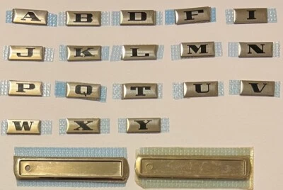 Vintage JC Penney Metal Luggage Tags With Adhesive Backing Arista Products JCP