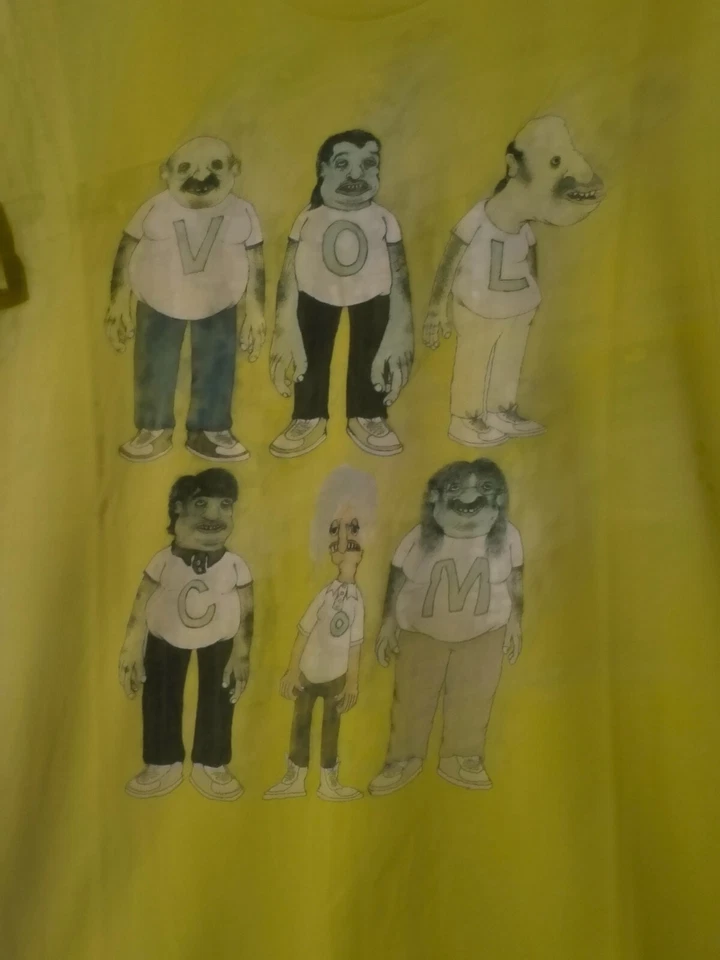 Volcom Dillon Froelich Featured Artist Series Gelb Slim Fit T-Shirt Größe M - Bild 2 von 4