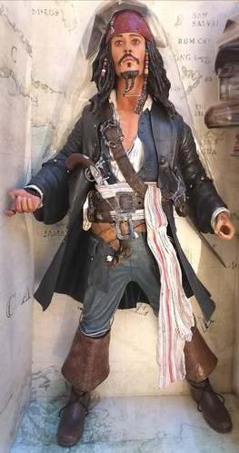 Figura NECA Piratas del Caribe Cofre del Hombre Muerto Capitán Jack Sparrow 18" - Imagen 14 de 18