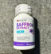 I Love Health Saffron Extract 5-in-1 30mg 60 Veggie Capsules Exp 12/2028
