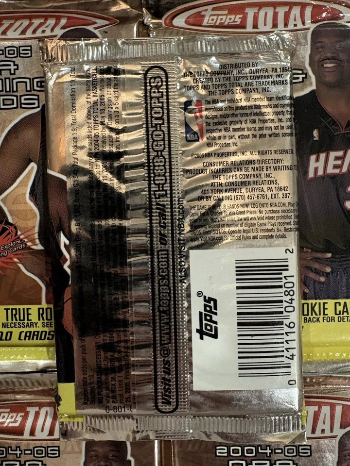 Lot Of 13 2004-05 Topps Total NBA Basketball Trading Card Factory Sealed Packs - Image 3 of 3