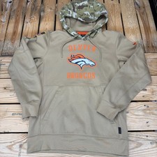 Nike NFL Denver Broncos Salute to Service Hoodie Therma Pullover Men  s Small