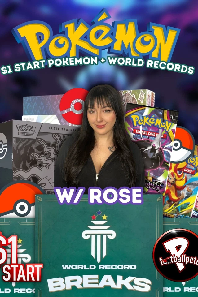 🏆$1 START POKEMON + WORLD RECORDS!🏆 W/ROSE