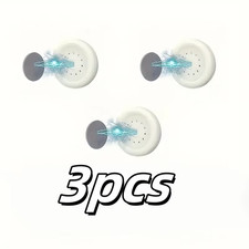 3Pcs No Drill Magnetic Remote Holder - Wall Mount for TV/AC/DVD Remotes, White S