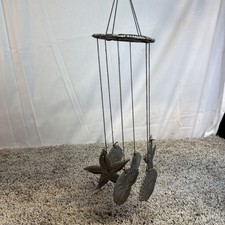 Pewter SeaShells Starfish  Theme  Wind Chimes Outdoors Decor