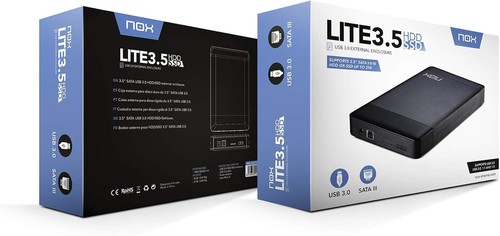 NOX Lite 3,5" obudowa dysku SATA III USB 3.0 600g - Zdjęcie 6 z 6