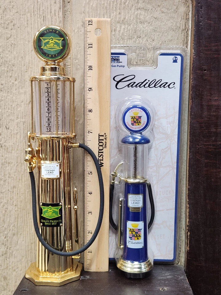 Geabox Toys 1920's John Deere & Cadillac Gas Pump Replica ~ GOOD USED CONDITION  - Image 2 of 2