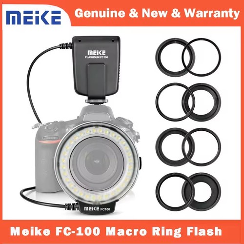 MEIKE FC-100 FC100 LED Macro Ring Flash Led Light for Canon Nikon Sony ...
