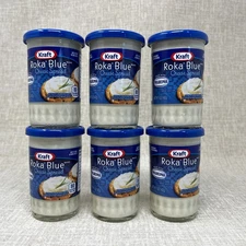 Lot of 6 Kraft Roka Blue Cheese Spread 5 oz Jars Best By 5/26 FREE SHIPPING