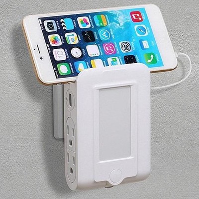 4 in 1 Expert Multitasker Wall Power Adapter Socket And Phone Charger With Night