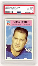1966 Philadelphia CHUCK HOWLEY #59 (RC) PSA 6