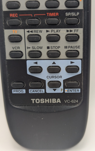 Telecomando videoregistratore originale Toshiba VC-624 per M624 M624C M625 M625C M628 testato OEM - Foto 2 di 4