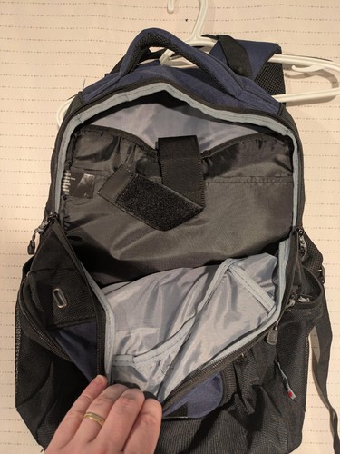 Swiss Gear Wenger Granite 16 " Laptop Backpack w/Tablet Pocket - Blue/Black - Picture 7 of 13