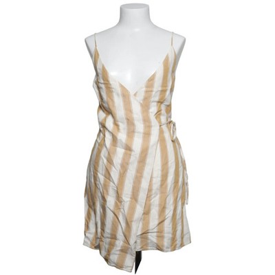 & Other Stories, Wickelkleid, Größe: 36, Beige/Weiß, Baumwolle/Leinen #cHS
