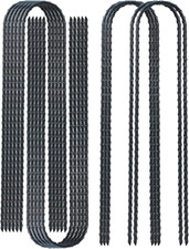 12 Pack 12 Inch Rebar Stakes Heavy Duty Trampoline Anchors, Garden Stakes Tent S