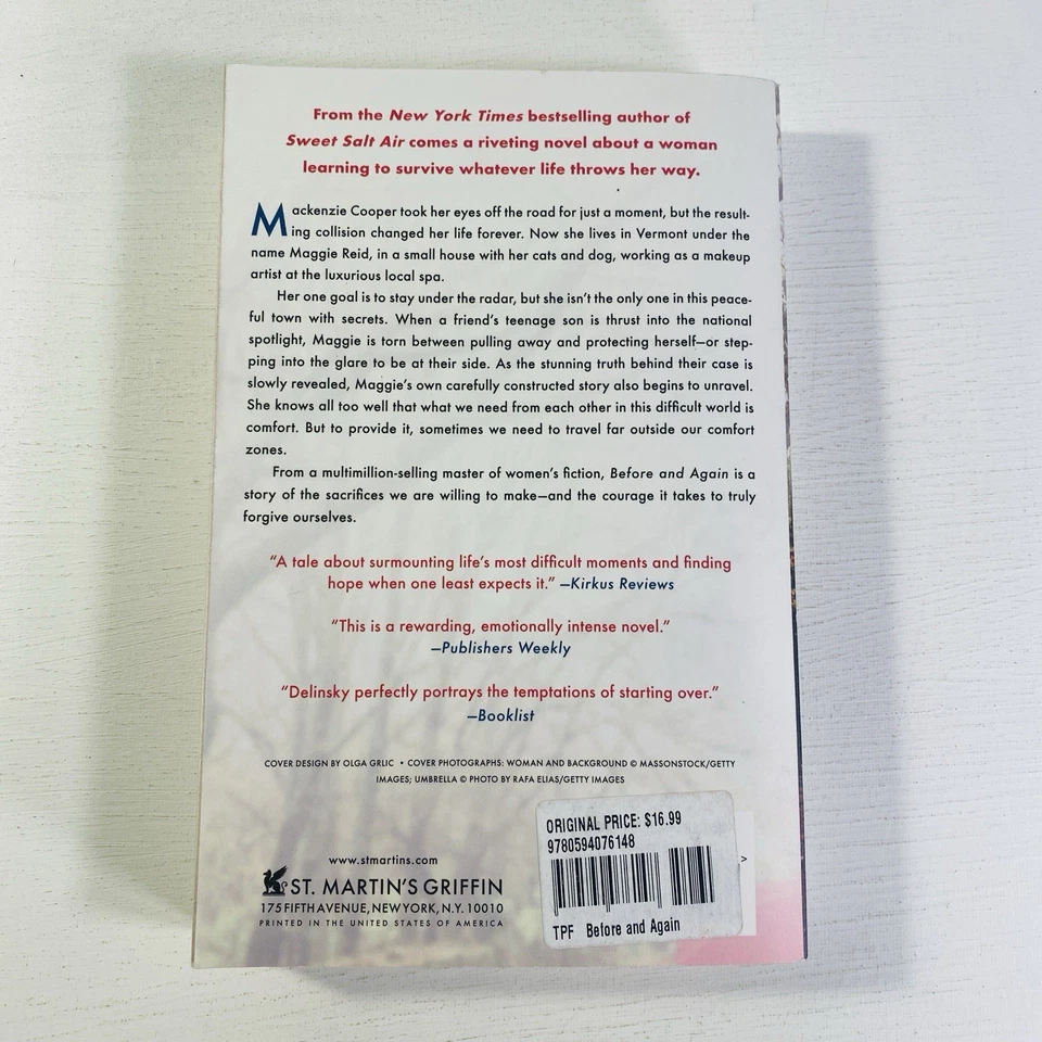 Before and Again : A Novel by Barbara Delinsky 2018 Trade Paperback Foto 2 de 4