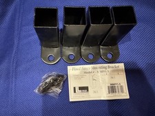 4 Pcs Fence Mounting Bracket for "1.5" Square Rails, Carbon Steel Fence Mount.