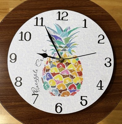 Pineapple Crush Multicolor Wall Clock - Unbranded