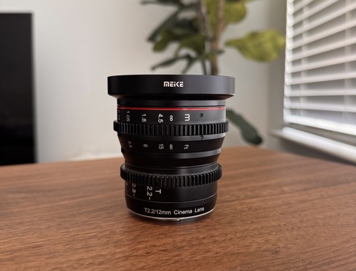 MEIKE 12mm T2.2 Manual Focus Cine Lens for M4/3 Micro Four Thirds Cameras