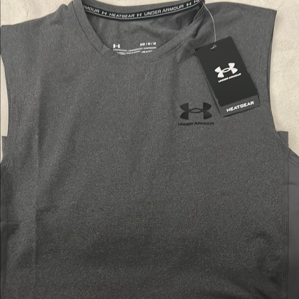 Camiseta de compresión sin mangas Under Armour HeatGear XL para hombre Foto 4 de 4