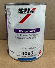 Axalta Spies Hecker Priomat 1k Primer Surfacer Dark Gray 4085 1L
