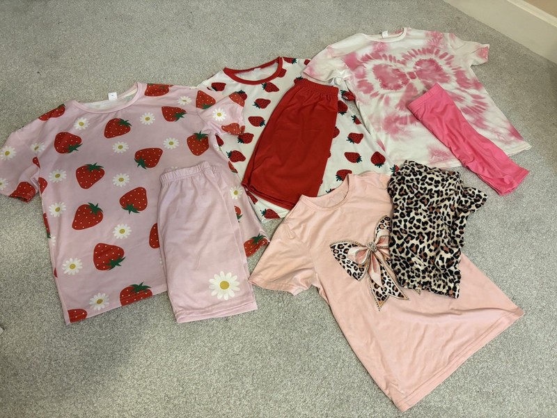 Lot of 4 Shorts Sets Girls Size 10Y EUC