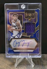 2023-24 Select #RJ-JNE Colby Jones Rookie Jersey Autographs Blue Prizms #/49