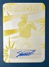 2024 Leaf Vivid SAMUEL BASALLO Yellow Printing Plate AUT0  1/1 Dazzling DP-SB1