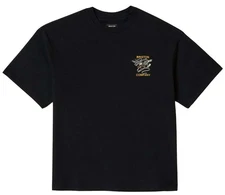 Brixton Live Free Heavyweight Relaxed SS T-Shirt - Black Classic Wash - New