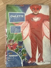 Spirit Halloween Toddler PJ Mask Owlette Costume Sz 3T-4T