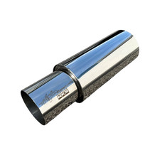 Hks Oem Hi-power Titanium Universal Single Exhaust Muffler Inlet 2.5 Outlet