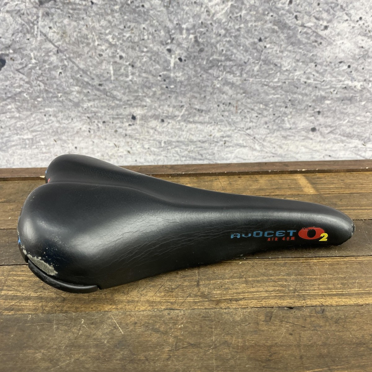 Vintage Avocet O2 Air 40M Seat Bike Saddle Cromoly Rails USA 255g