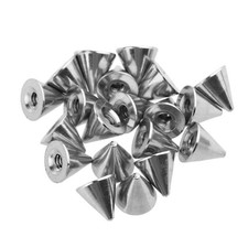 Lot de 20 billes de rechange pour piercings, en acier inoxydable.