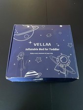 vellaa todler inflatable airplane bed for baby, toddler for travel safety belt