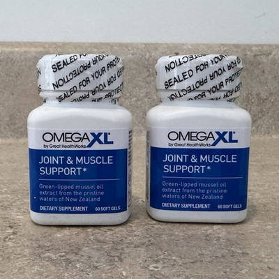 OmegaXL Joint & Muscle Support Dietary Supplement 60 Softgels 300mg Gluten Free