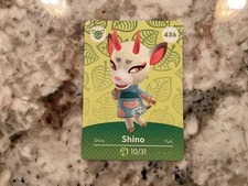 436 SHINO Animal Crossing Amiibo Authentic Nintendo Mint Card From Series 5