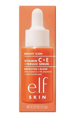 Elf Skin Bright Icon Ferulic Serum with Vitamin C E Brighten Glow, 15ml