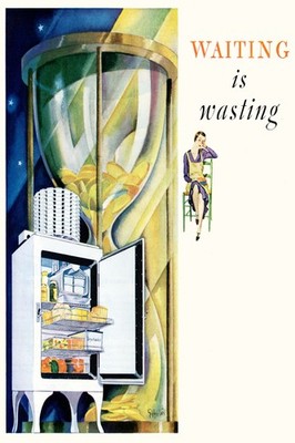  ️ Wait No More! Vintage Ad Poster - 24x36  - Mid-century Modern   200GSM