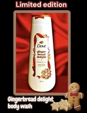 Dove Gingerbread Delight LIMITED EDITION Body Wash 20oz Each