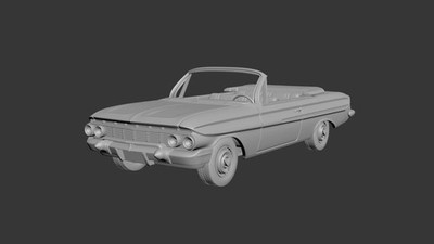 3D Printed RC CAR 1961 Impala Convertible 1/10 Body