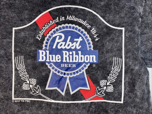 MAGLIETTA PABST BLUE RIBBON LICENZA UFFICIALE VINTAGE WASH usata taglia media - Foto 4 di 5
