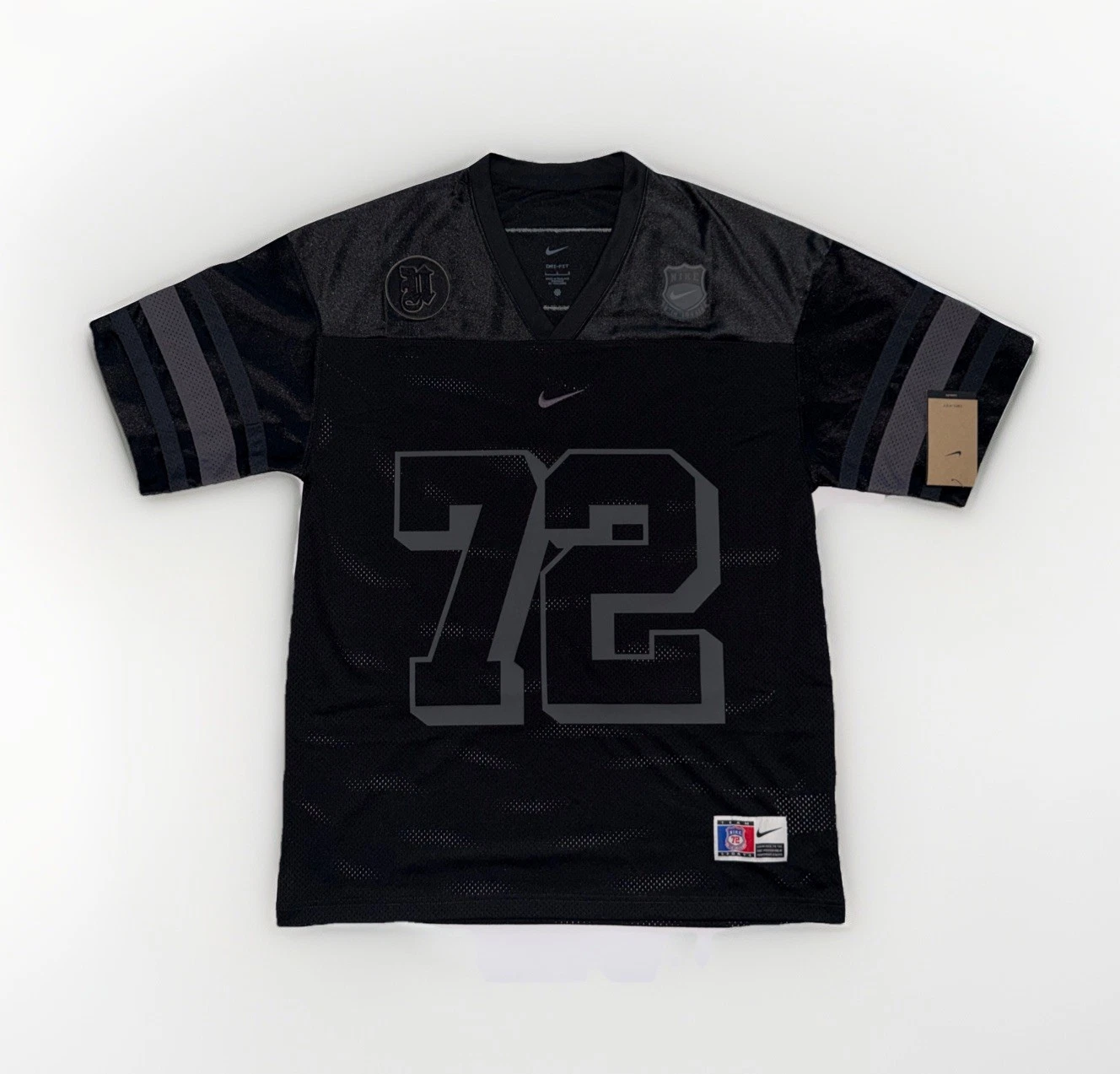 NWT Nike Next Up Football Gridiron Jersey 72 Swoosh Black Mens XL IH7492-010