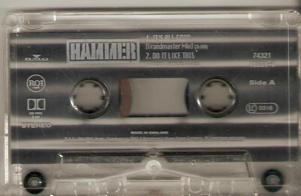 Mc Hammer It's All Good cassette UK BMG 1994 cassette single with card outer - Image 3 of 4