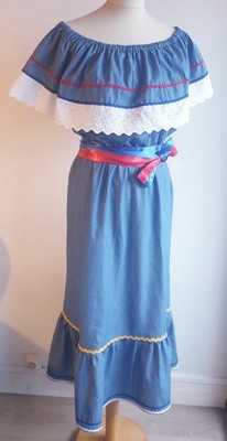 Haitian Carabela Kleid. Haitianisches Trachtenkleid Made in Paris 